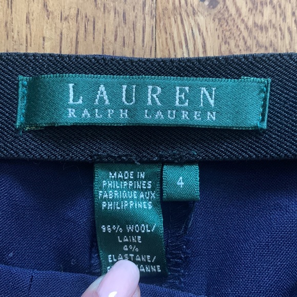 Ralph Lauren Navy Wool Pant - Picture 6 of 10